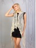 Lacy Fringe Draped Vest